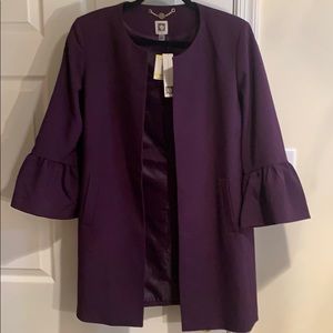 Anne Klein purple over coat
